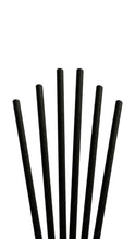 Load image into Gallery viewer, 0.25&quot; x 7.75&quot; Black Paper Straws