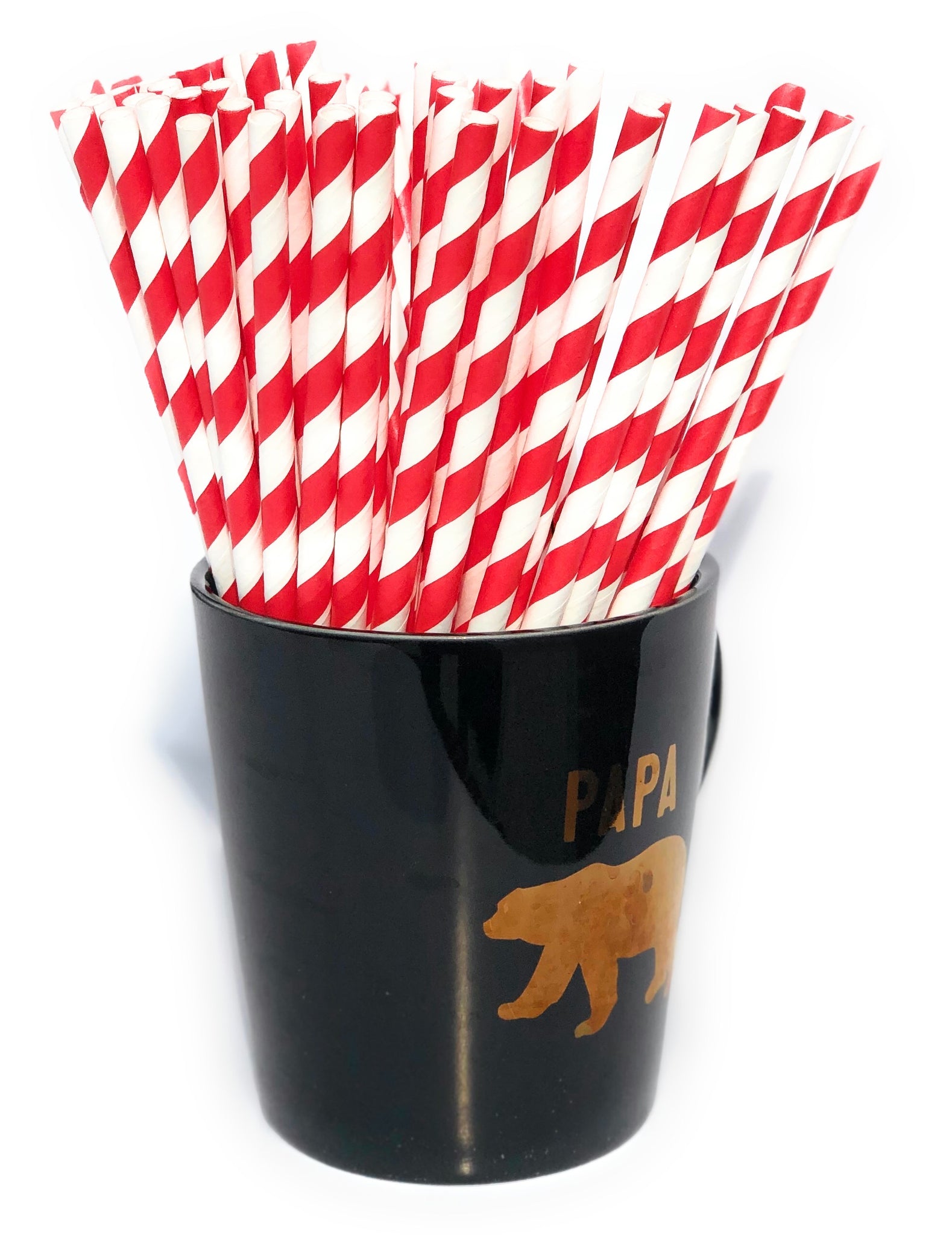 Red and White Swirl Straws – Geaux Glitter Co.