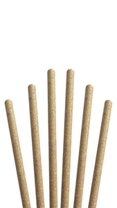 0.25" x 7.75" Brown Paper Straws